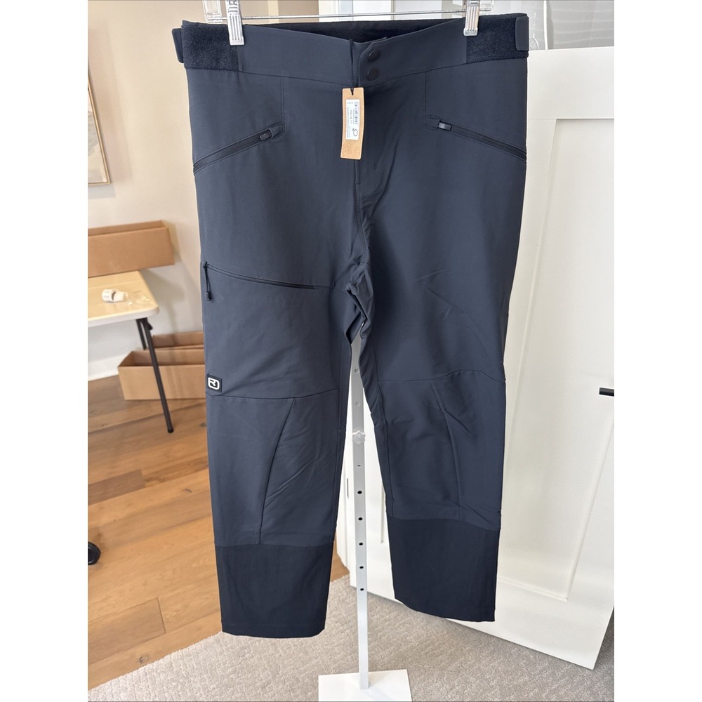 ORTOVOX Ortler Softshell Pants Men M Black Raven Alpine Ski Touring NWT